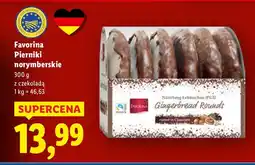 Lidl Pierniki norymberskie z czekoladą Favorina oferta