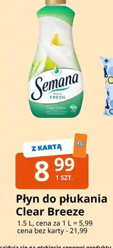 E.Leclerc Płyn do płukana extra fresh Semana oferta