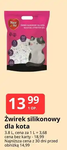 E.Leclerc Żwirek silikonowy dla kota Have A Pet oferta