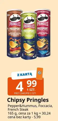 E.Leclerc Chipsy french style steak frites Pringles Passport Flavours oferta