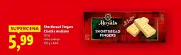 Lidl Ciastka maślane Shortbread Fingers różne rodzaje Royals oferta