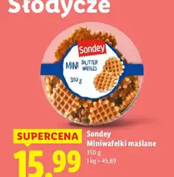 Lidl Miniwafelki maślane Sondey oferta