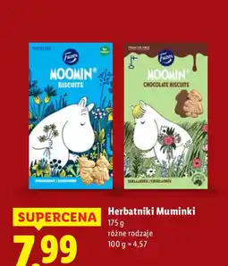 Lidl Herbatniki Muminki różne rodzaje Lidl oferta