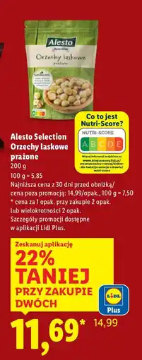 Lidl Orzechy laskowe prażone Alesto Selection oferta