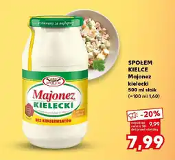 Kaufland Majonez Społem Kielce Majonez kielecki 500 ml oferta