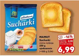 Kaufland Sucharki różne rodzaje 230g Mamut oferta