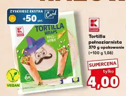 Kaufland Tortilla pełnoziarnista 370g K-Classic oferta