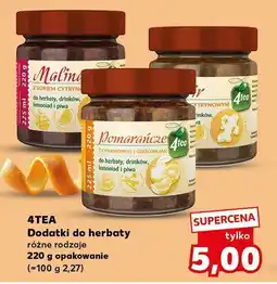 Kaufland Dodatki do herbaty różne rodzaje 220g opakowanie 4Tea oferta