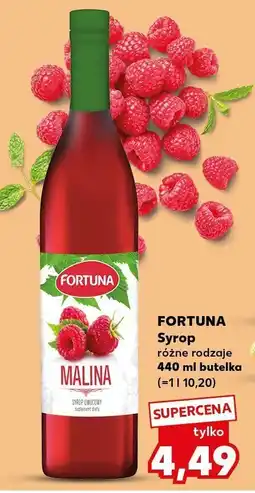 Kaufland Syrop różne rodzaje 440ml butelka Fortuna oferta