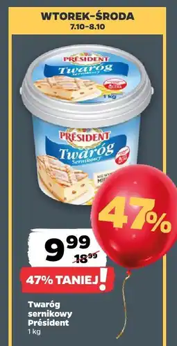 Netto Twaróg sernikowy 1kg Président oferta