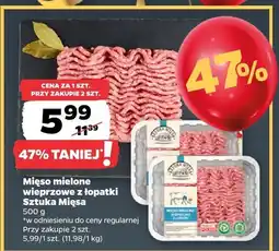 Netto Mięso mielone wieprzowe z łopatki Sztuka Mięsa oferta