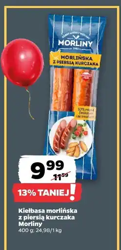Netto Kiełbasa morlińska z piersią kurczaka Morliny oferta