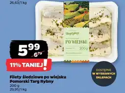 Netto Filety śledziowe po wiejsku Pomorski Targ Rybny oferta