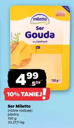 Netto Ser Gouda plastry Miletto oferta