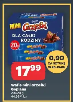 Netto Wafle mini Grześki 20 szt. Goplana oferta