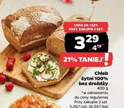 Netto Chleb żytni 100% bez drożdży Netto oferta