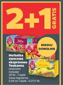 Netto Herbata owocowa ekspresowa wybrane rodzaje Teekanne oferta