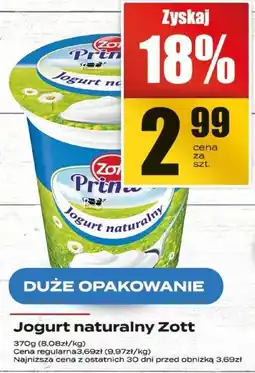 Supeco Jogurt naturalny Zott 400g oferta