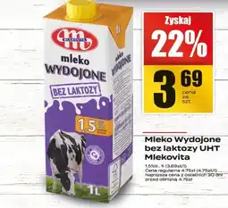 Supeco Mleko Wydajone bez laktozy UHT Mlekovita 1.5% oferta