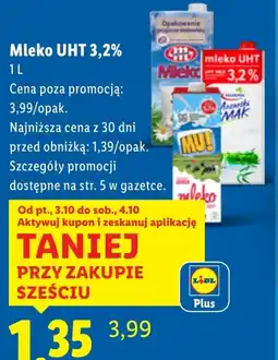 Lidl Mleko Eko Mak oferta