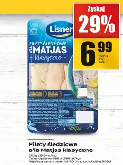 Supeco Filety śledziowe a'la Matjas klasyczne 280g Lisner oferta