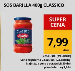 Supeco Sos Barilla 400g Classico oferta