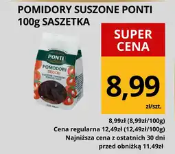Supeco Pomidory suszone Ponti 100g saszetka oferta