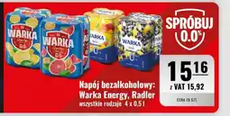 Eurocash Napój bezalkoholowy: Warka Energy, Radler oferta