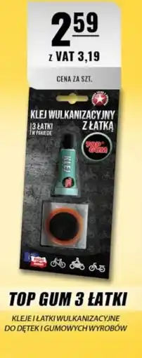 Eurocash Top gum 3 łatki kleje i łatki wulkanizacyjne do dętek i gumowych wyrobów oferta