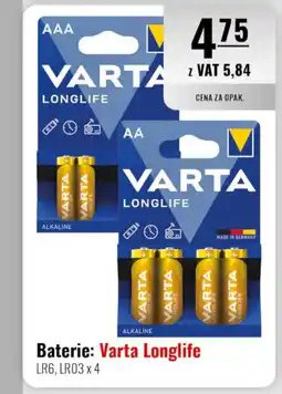 Eurocash Baterie: Varta Longlife LR6, LR03 x 4 oferta