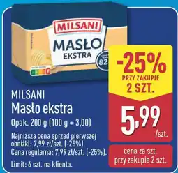 ALDI MILSANI Masło ekstra oferta