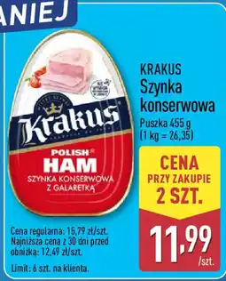 ALDI KRAKUS Szynka konserwowa oferta