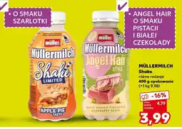 Kaufland Shake Müller Milch Angel Hair o smaku pistacji i białej czekolady oferta