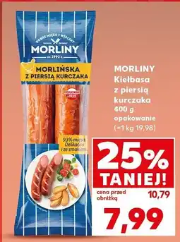 Kaufland Kiełbasa z piersią kurczaka 400 g Morliny oferta