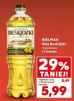 Kaufland Olej rzepakowy Beskidzki 1l butelka Bielmar oferta
