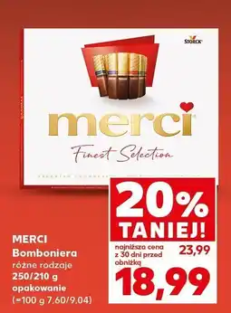 Kaufland Bomboniera Merci różne rodzaje 250 g oferta