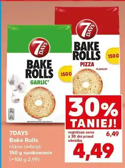 Kaufland Bake Rolls 7Days różne rodzaje 150 g oferta