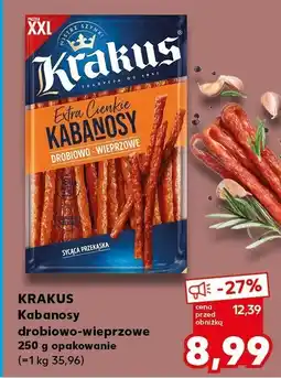 Kaufland Kabanosy drobiowo-wieprzowe 250 g Krakus oferta