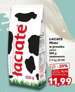 Kaufland Mleko Łaciate w proszku pełne 500g oferta