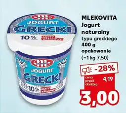 Kaufland Jogurt Mlekovita grecki 400g oferta