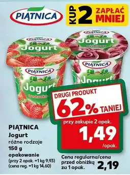 Kaufland Jogurt Piątnica różne rodzaje 150g oferta