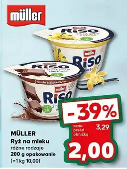 Kaufland Ryż na mleku Müller Riso różne rodzaje 200g oferta