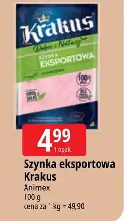 E.Leclerc Szynka eksportowa dobra z natury Krakus Animex oferta