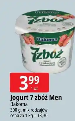 E.Leclerc Jogurt z truskawkami i ziarnami zbóż Bakoma 7 Zbóż oferta