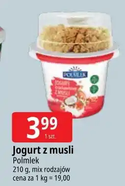 E.Leclerc Jogurt truskawkowy z musli kokosowym Polmlek oferta