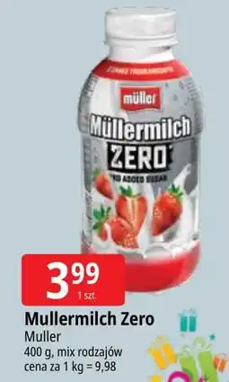 E.Leclerc Napój mleczny truskawkowy Mullermilch Zero oferta