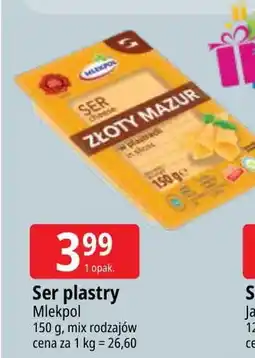 E.Leclerc Ser złoty mazur - plastry Mlekpol oferta