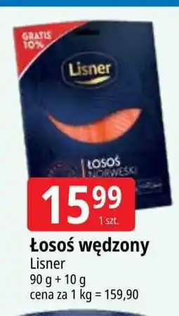 E.Leclerc Łosoś norweski wędzony plastrowany Lisner oferta
