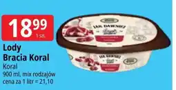E.Leclerc Lody śmietankowe z wiśniami i sosem wiśniowym Bracia Koral Jak Dawniej oferta