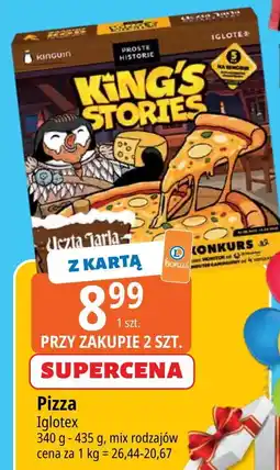 E.Leclerc Pizza king's stories uczta jarla cztery sery Iglotex Proste Historie oferta